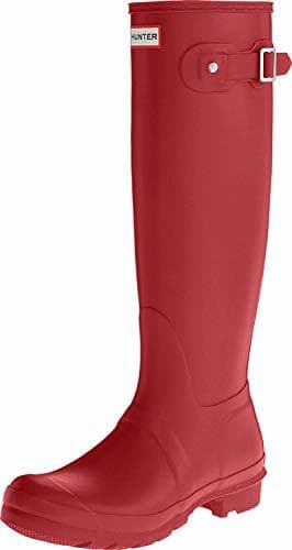 Moda Hunter Original Tall Classic, Botas de Agua para Unisex Adulto, Rojo