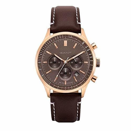 Fashion Gant Reloj Analógico para Hombre de Cuarzo con Correa en Cuero 7630043931066