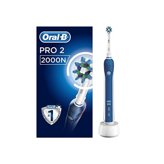 Beauty Oral-B PRO 2 2000N CrossAction - Cepillo Eléctrico Recargable con Tecnología de