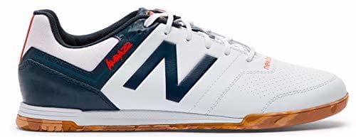 Moda New Balance Audazo Strike 3.0 Futsal, Zapatilla de fútbol Sala, White Grey,