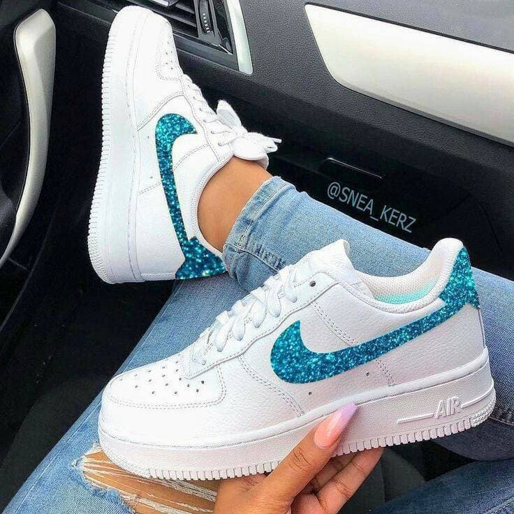 Fashion Blue Glitter Air Force 