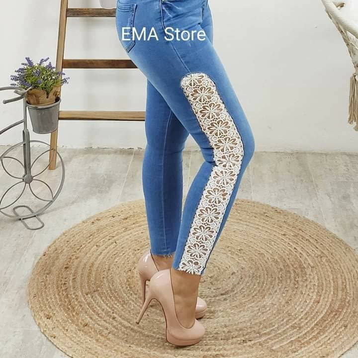 Producto Calças jeans efeito rendas l