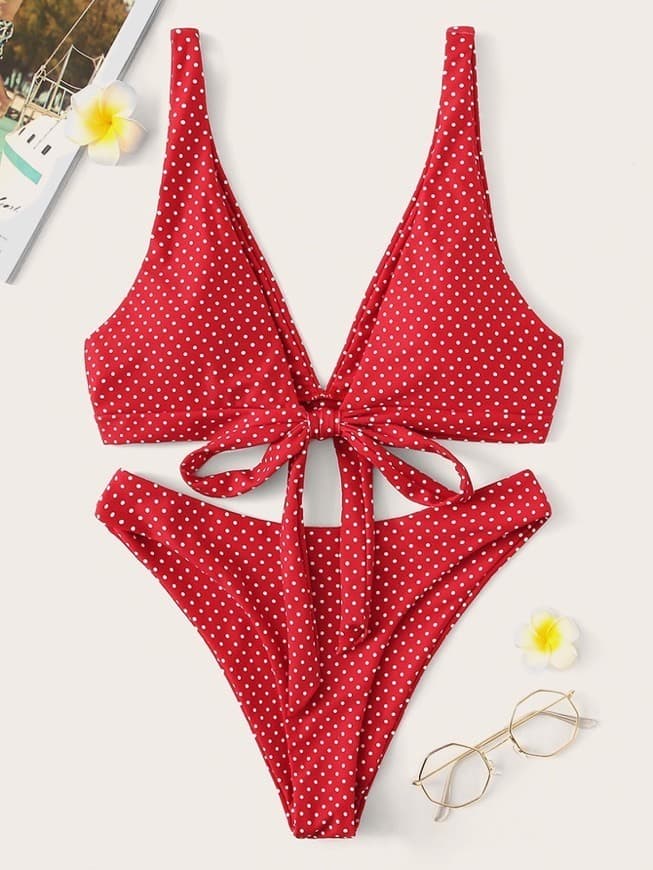 Product Bikini rojo lunares