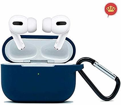 Fashion Capa Case Protetora Silicone Flexível AirPods Pro - Azul Mar