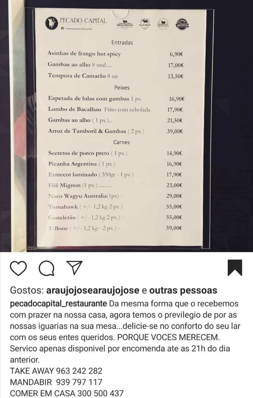 Restaurantes Pecado Capital