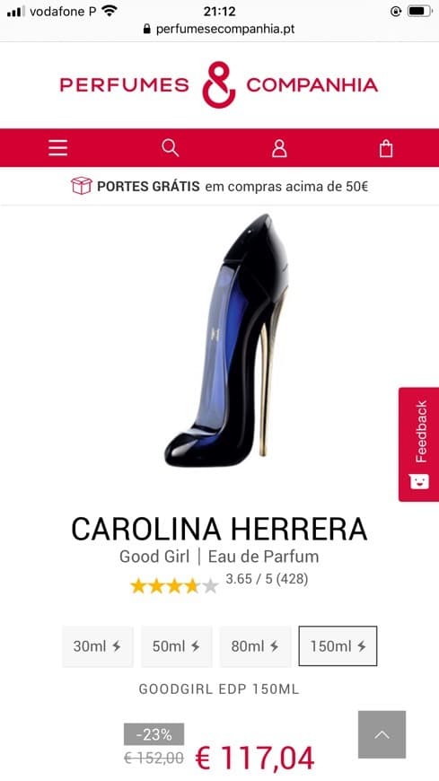 Producto Carolina Herrera Good Girl