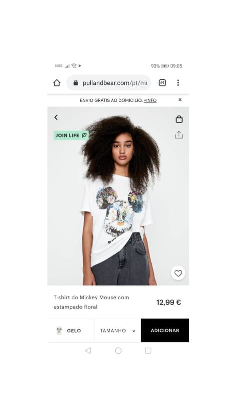 Product T-shirt mickey pull and bear