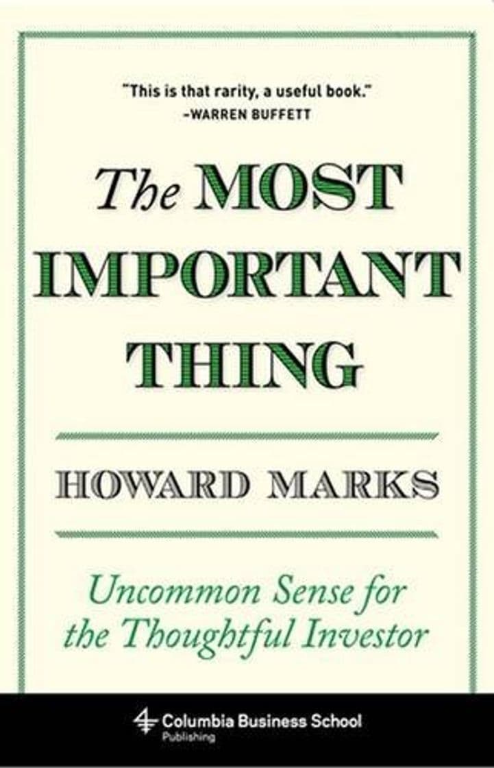 Book Marks, H: Most Important Thing