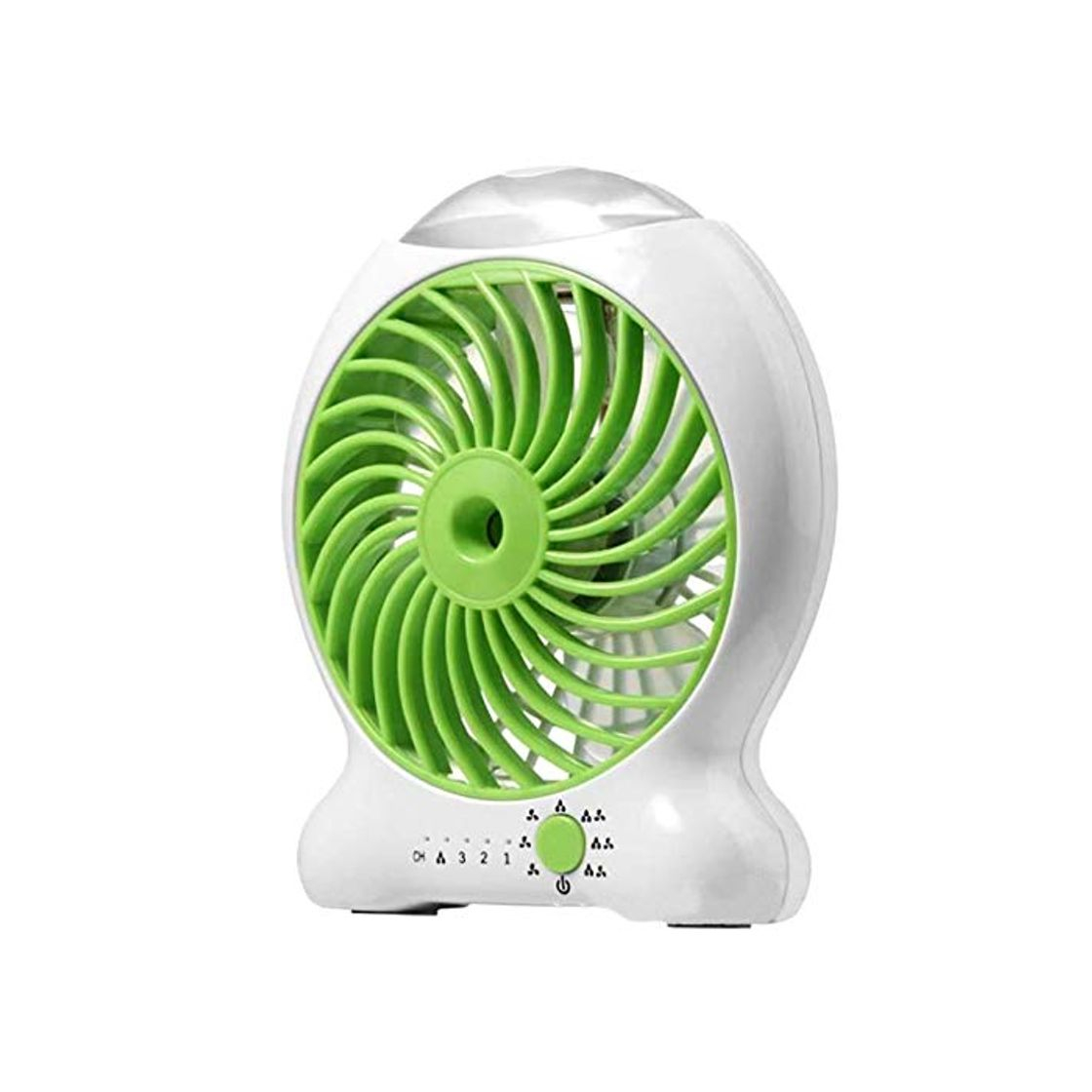 Producto Nrpfell Refrigerador PortáTil con Ventilador USB Hogar Recargable Nebulizador de gua Ventilador de RefrigeracióN Equipos de Escritorio ire condicionado Humidificador Verde