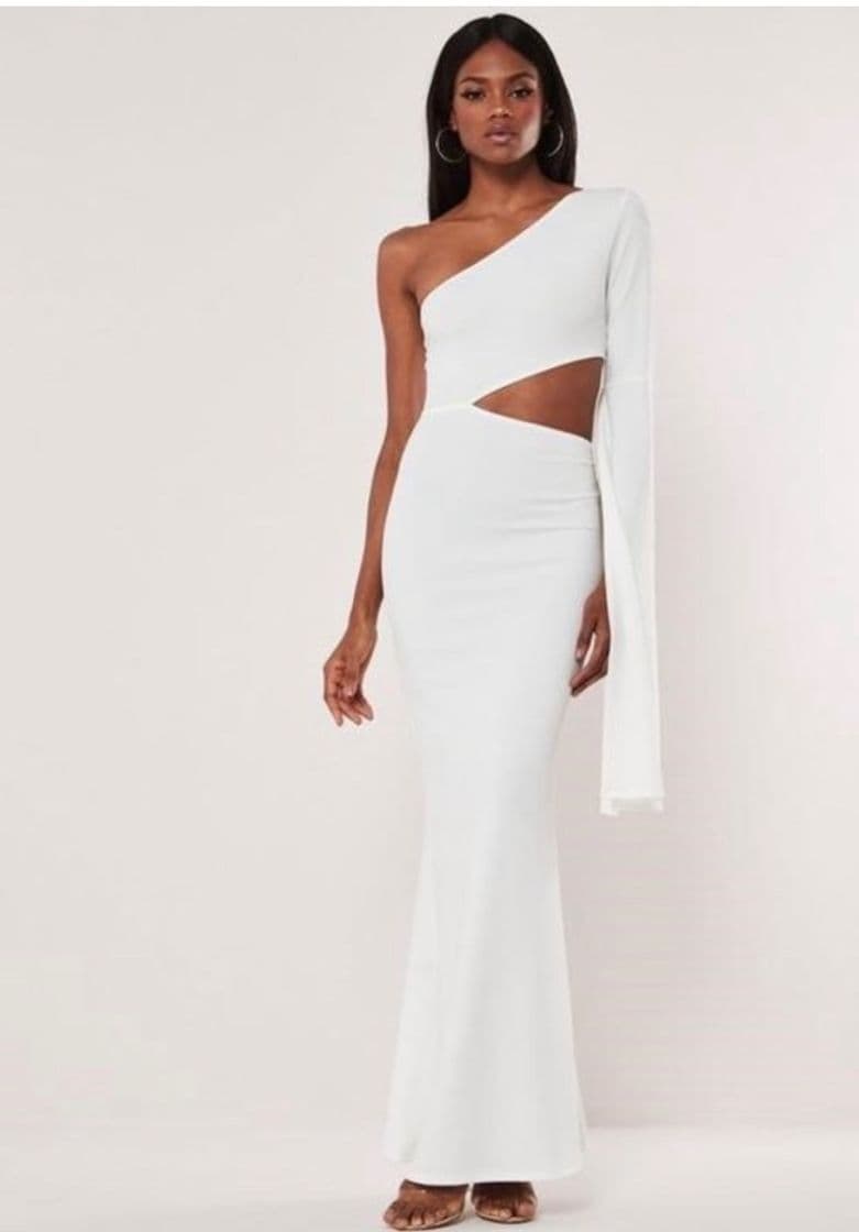 Fashion White One Shoulder Maxi Dress | Missguided