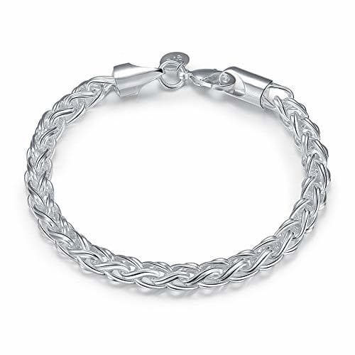 Moda WANGJIA S925 Pulseras De Plata De Ley Joyería Bileklik Kehribar para Mujeres