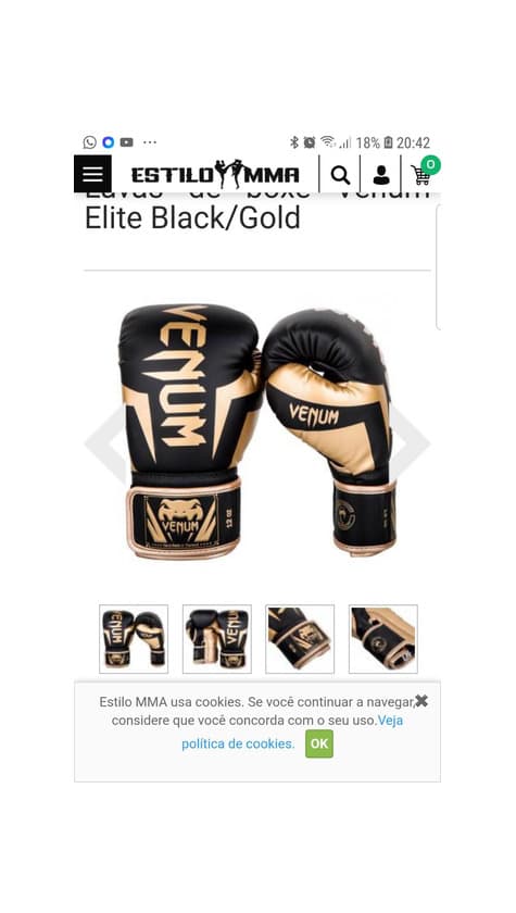 Product Venum Elite Black/Gold