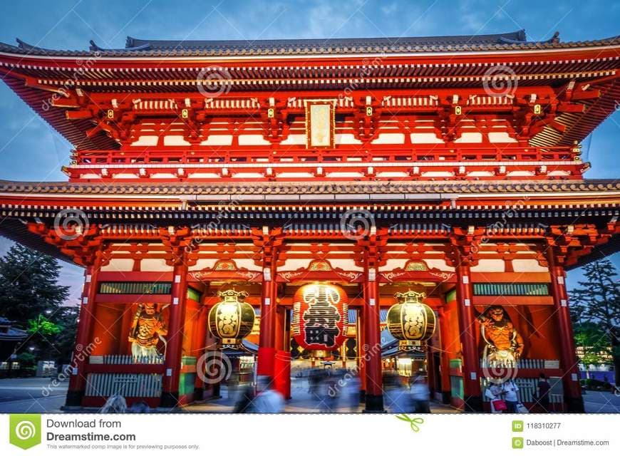 Place Portão do templo Senso-ji (Portal Trovão e Vento)