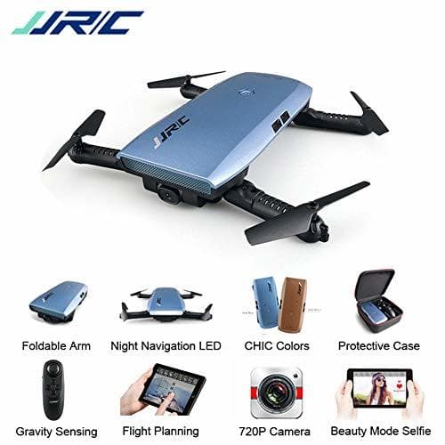 Lugar JJR/C Cuadricóptero RC Drone Plegable H47 Mini Helicóptero con Cámara FPV WiFi