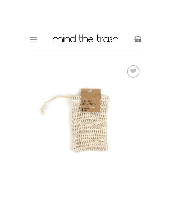 Product Bolsa e luva para sabão biodegradável Mind The Trash