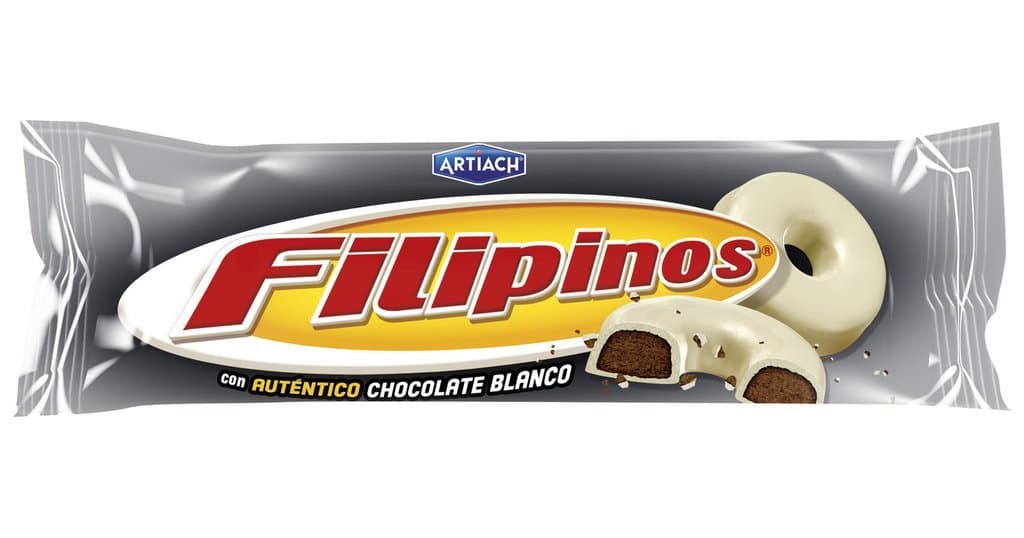 Moda Artiach Filipinos Galleta Bañada con Chocolate Blanco - 100 