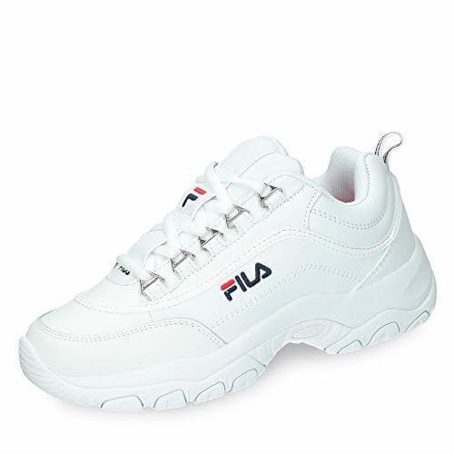 Moda Fila Strada Low wmn, Zapatillas Altas para Mujer, Blanco