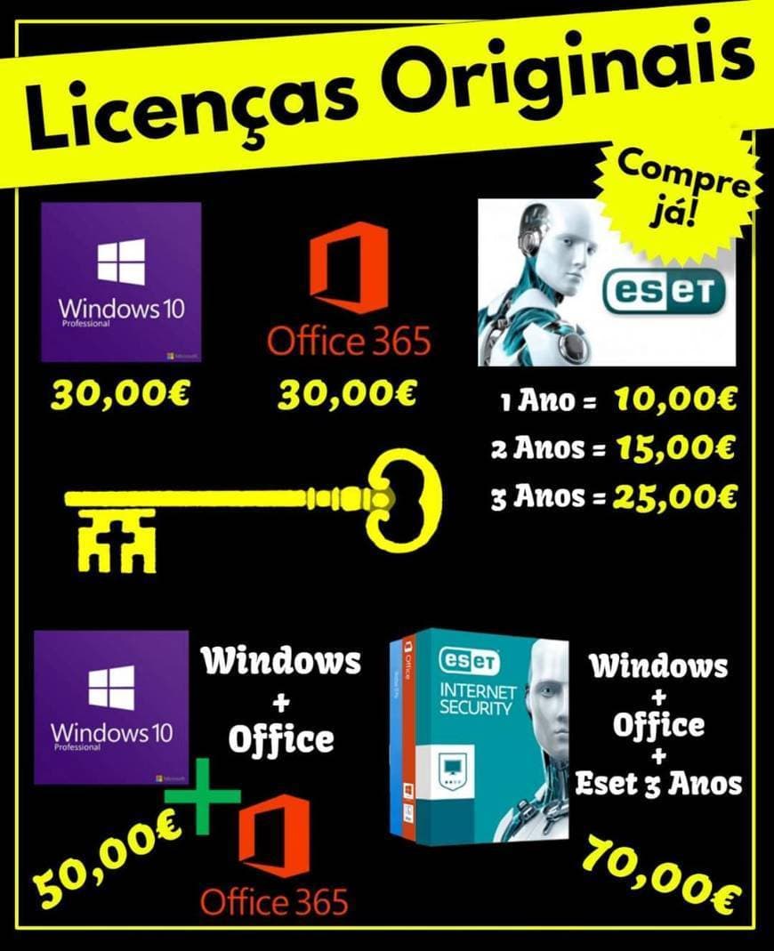 Fashion Licenças Originais Windows, Office e ESET