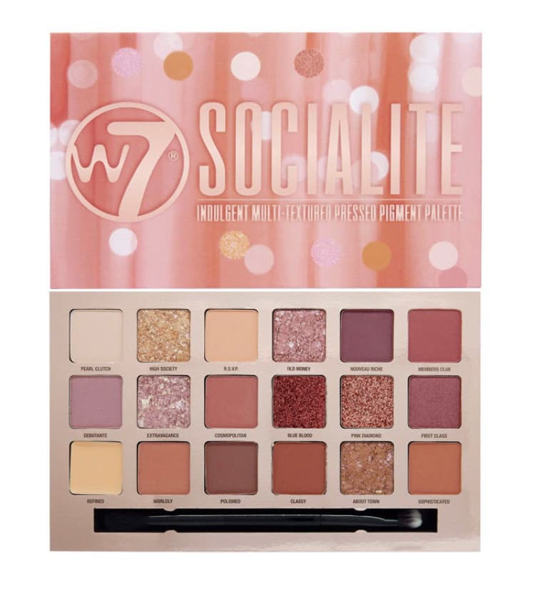 Fashion W7 - Paleta de sombras Socialite