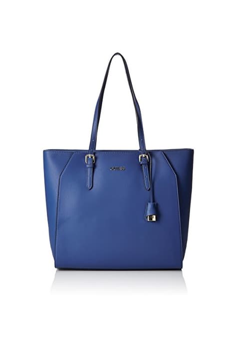 Fashion Guess Sissi Medium Tote, Bolso de mano para Mujer, Azul