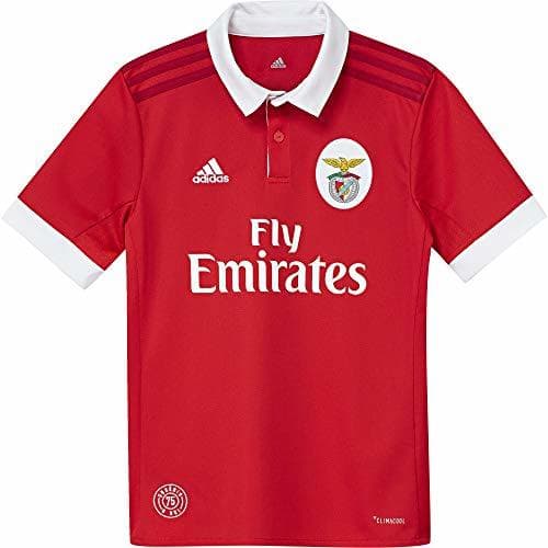 Fitness adidas SLB H JSY Y Camiseta 1ª Equipación Benfica 2017-2018, niños, Rojo