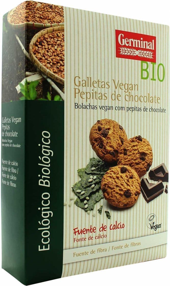 Moda Bolacha vegan com pepitas de chocolate Germinal na Zumub