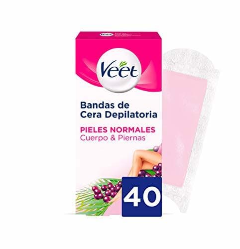 Beauty Veet Bandas de Cera Fria Depilatoria para Depilación de Cuerpo y Piernas