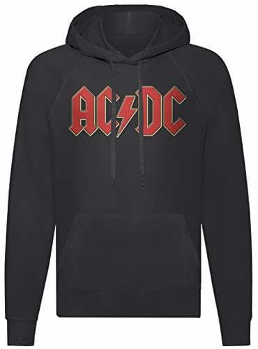 Fashion LaMAGLIERIA Sudadera Unisex ACDC 3D Logo - Sudadera con Capucha Hard Rock