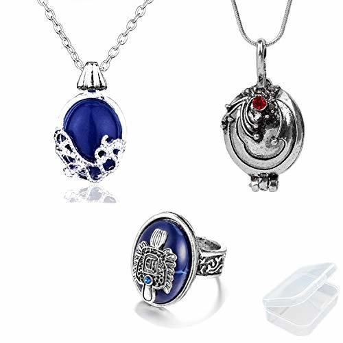 Product PPX The Vampire Diaries Daywalking Katherine Necklace Colgante Charm Necklace-Royal Blue y