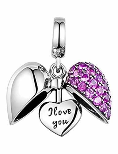 Product LSDesigns I Love You Corazon Charm de S925 Plata de Ley para