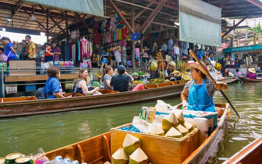 Lugar Floating Market Bangkok Tour