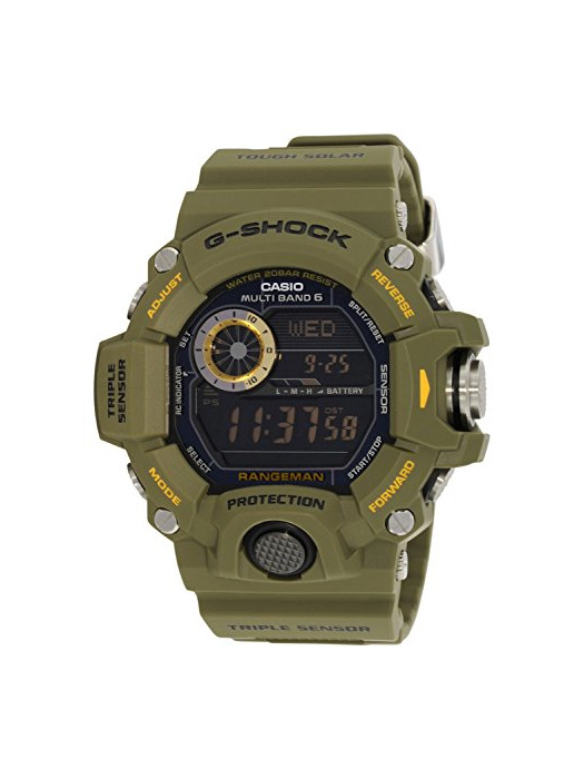 Moda Casio Reloj Hombre de Digital con Correa en Resina GW-9400-3ER