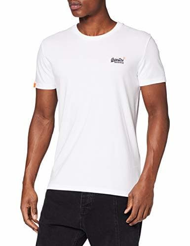 Product Superdry Label Vntge Emb S/S tee Camiseta de Tirantes, Blanco