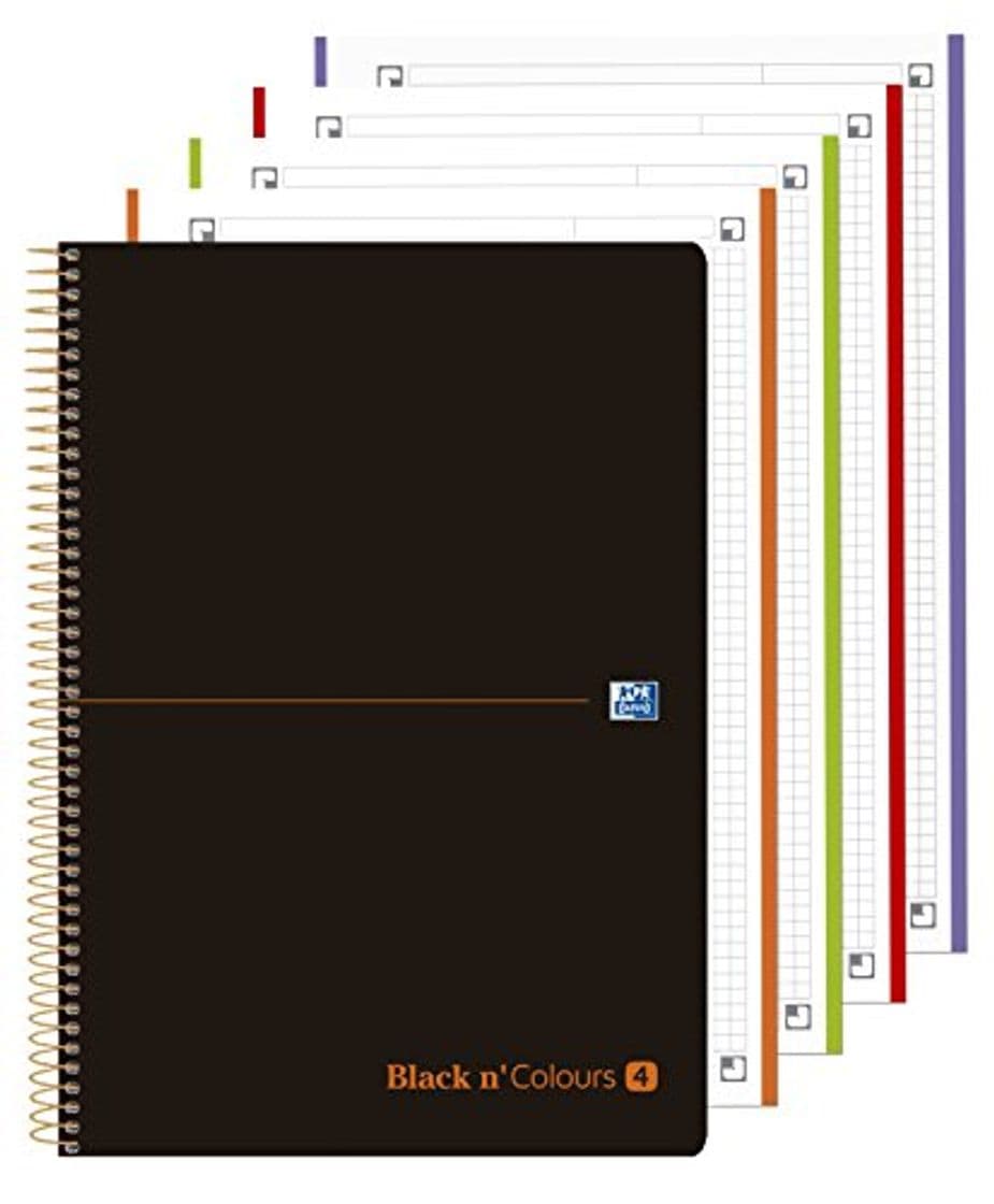 Product Oxford Black N'Colours - Cuaderno - 4 Agujeros