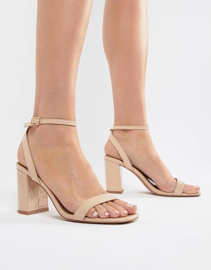 Product ASOS DESIGN Hong Kong Barely There Block Heeled Sandals