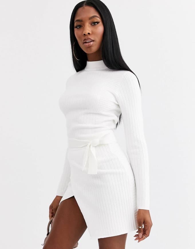 Product ASOS DESIGN rib co-ord jumper with cross back detail