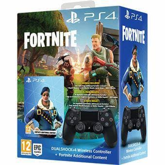 Fashion Comando Sony DualShock 4 - Preto + Conteúdos de Fortnite

