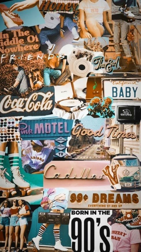 Moda Collage vintage - Fondo de pantalla