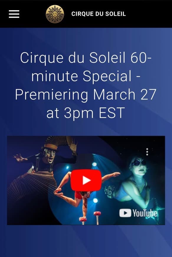 Moda Cirque du Soleil - 60 minute Special