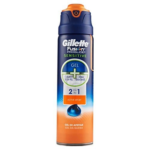 Product Gillette Fusion ProGlide Sensitive 2 en 1 Active Sport Gel De Afeitado