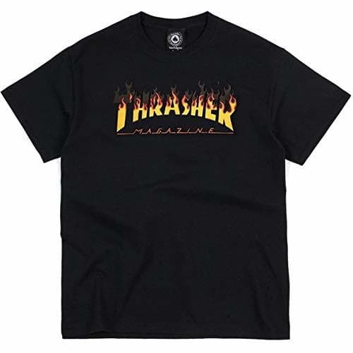 Fashion THRASHER BBQ tee Black