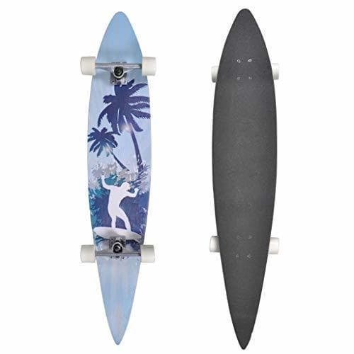 Product vidaXL Monopatín Longboard Crucero Largo Patín Palma 117 cm 9" Eje de