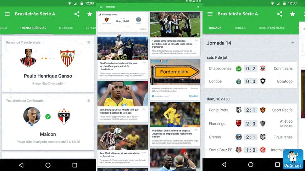 App Onefootball- notícias de futebol