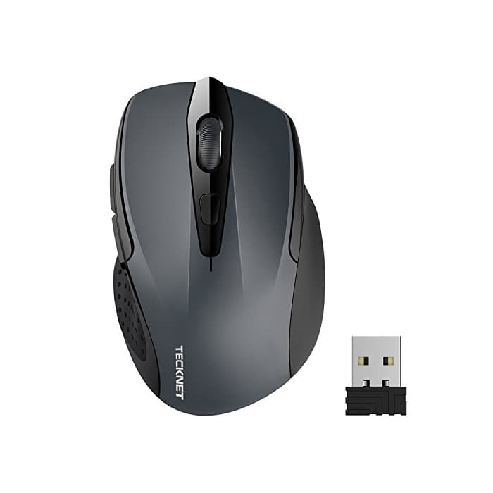 Electrónica TECKNET Ratón Inalámbrico 2.4G Mouse Inalámbrico Óptico 5 Niveles 2600 dpi