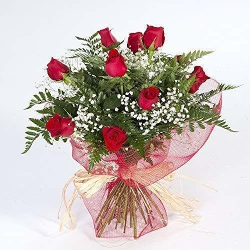 Producto Ramo de 12 rosas rojas naturales FLORES FRESCAS-Entrega en 24 horas