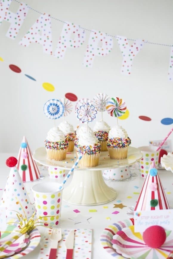 Moda Tema Circo - Cupcakes