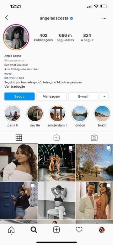 Fashion Instagram Angie Costa