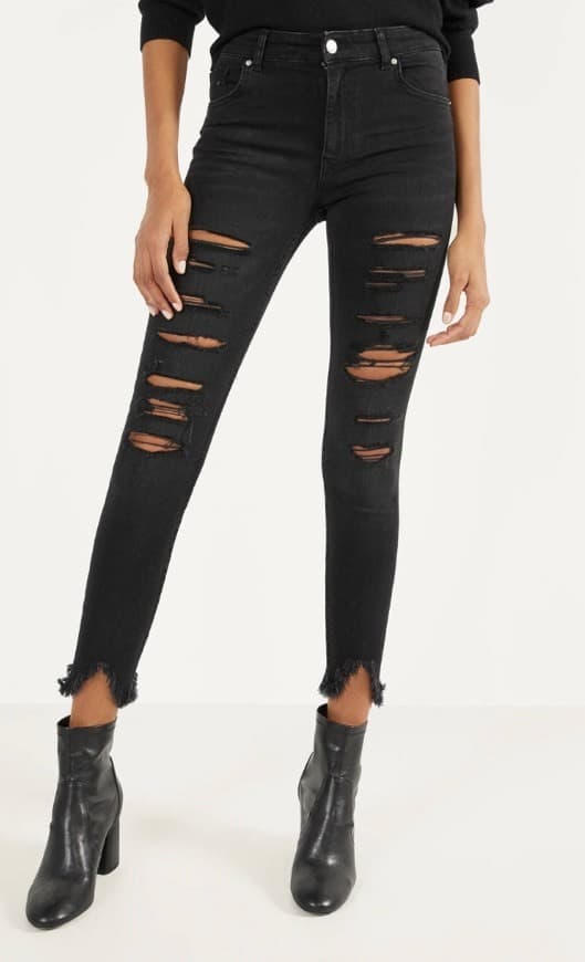 Product Jeans Skinny Low Waist com rasgões