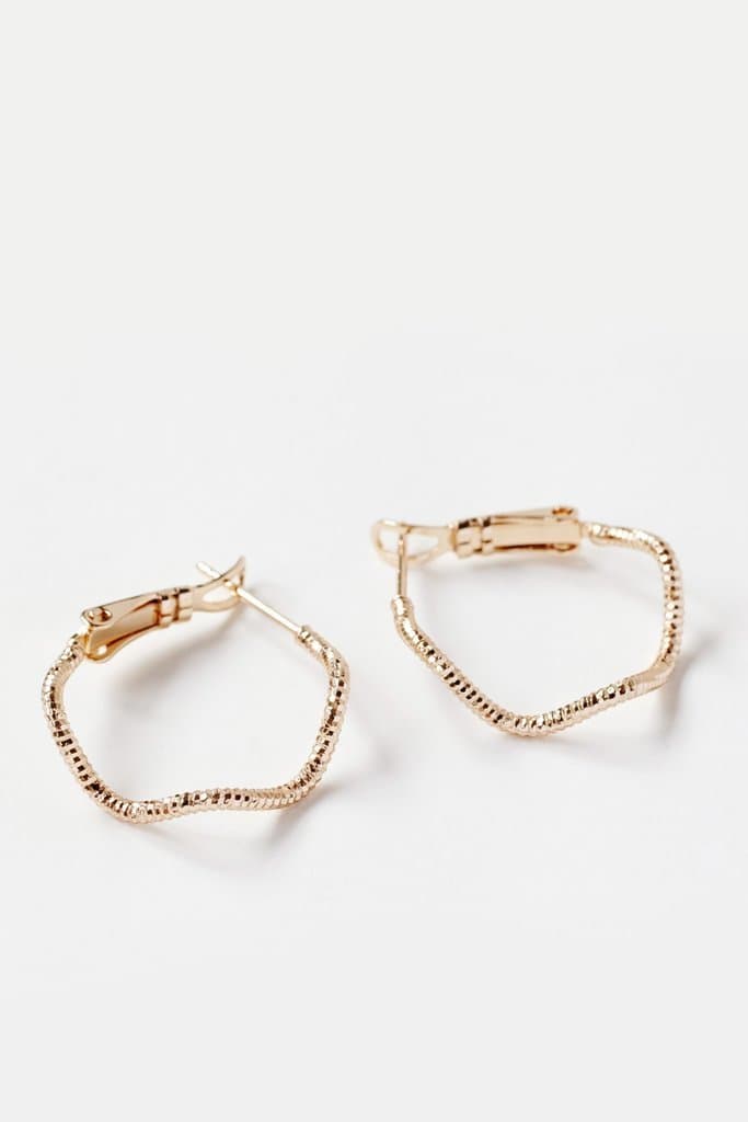 Producto Reliquia Jewellery Fine Swirl Earrings Gold