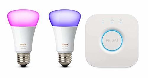 Elemento de la categoría hogar Philips Hue White and Color Ambiance Kit de Inicio 2 Bombillas Y